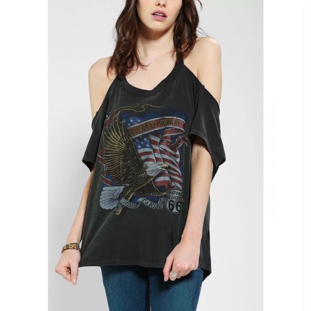 “Truly Madly Deeply” Biker Cropped T-Shirt